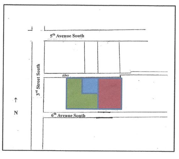 300, 340 & 350 Fifth Avenue South-Undeveloped Lots at Rear of Buildings