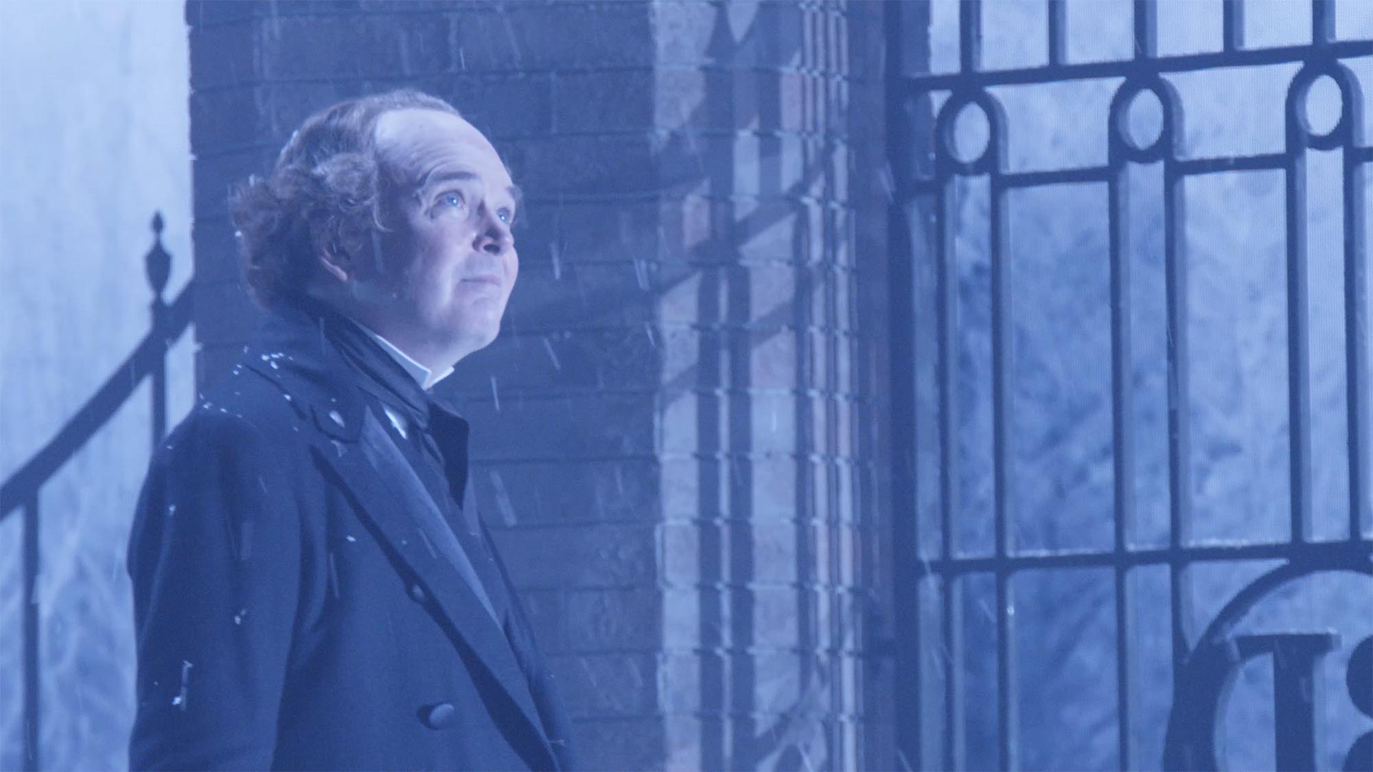 Jefferson Mays as Ebenezer Scrooge in “A Christmas Carol.”