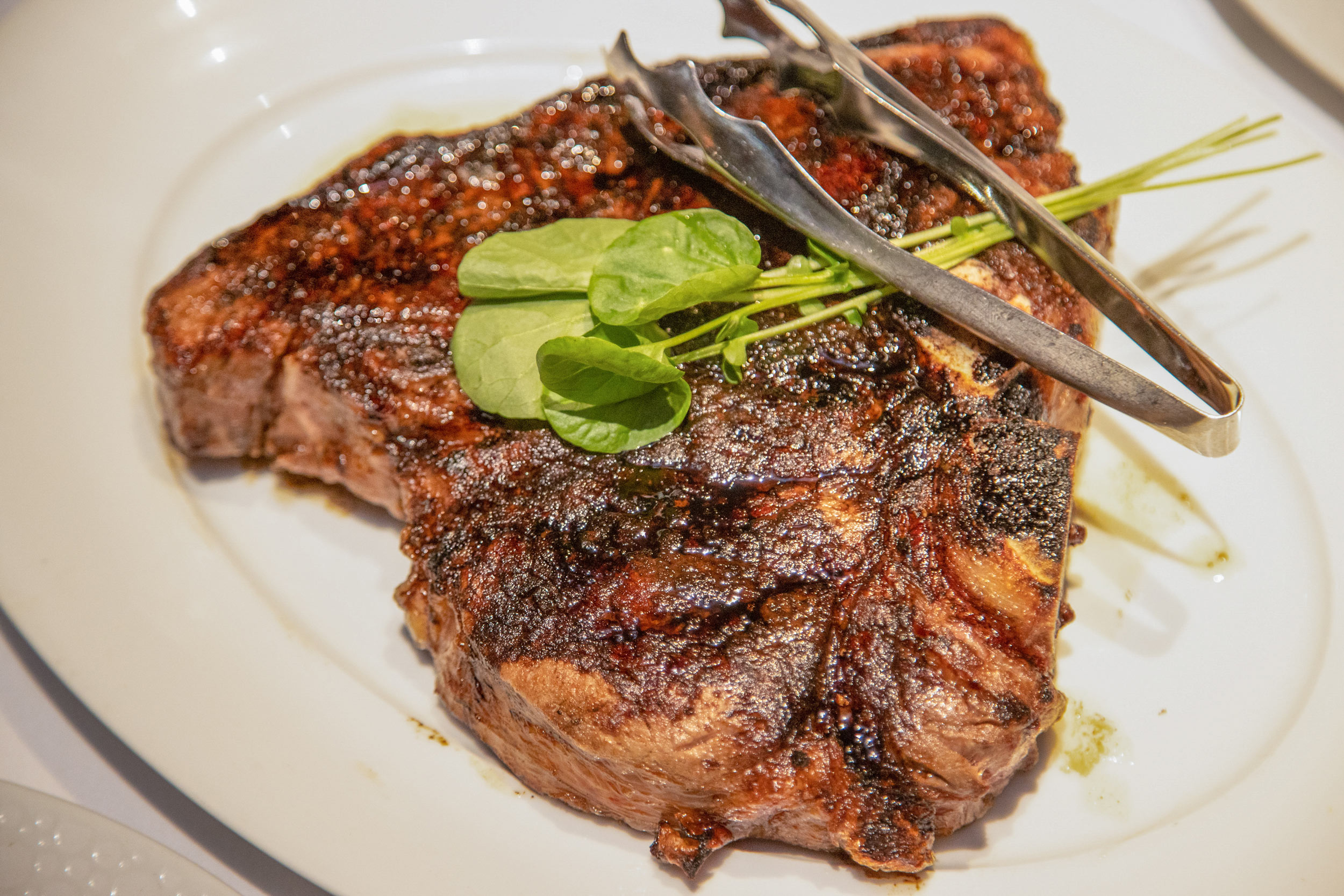 Chops City Grill 40 oz. Porterhouse for Two, dry-aged for 28 days and hand-cut on the premises