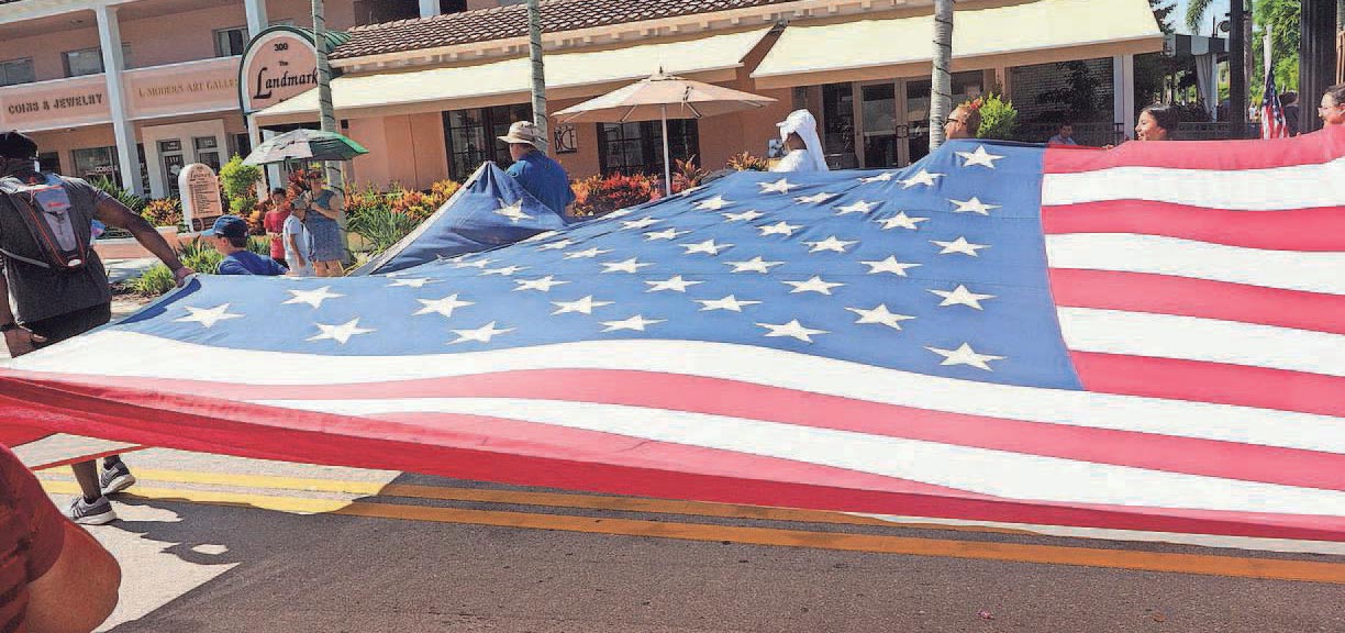 4th July Parade US Flag